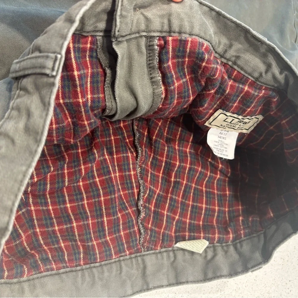 L.L. Bean Green Double Layered Chinos, Men’s, 35x30